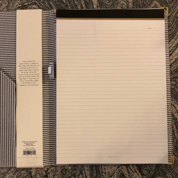 Sugar Paper Los Angeles for Target Black Padfolio - Picture 9 of 12